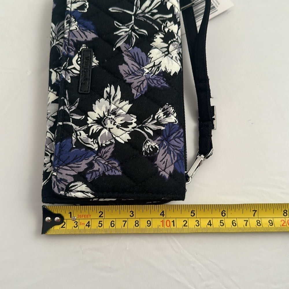 Vera Bradley Frosted Floral multicolor RFID wallet adjustable crossbody bag - Picture 9 of 12